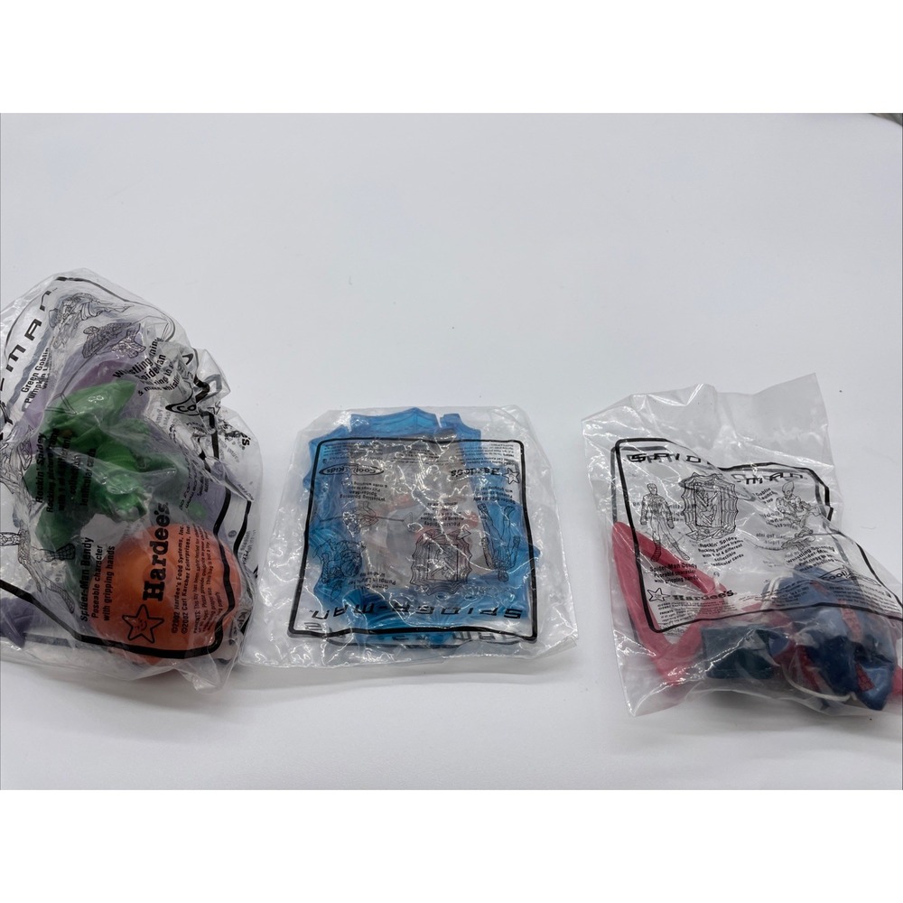 2002 Spiderman Movie Toys Hardee's Carl's Jr Green Goblin Launcher Spider‎ Man